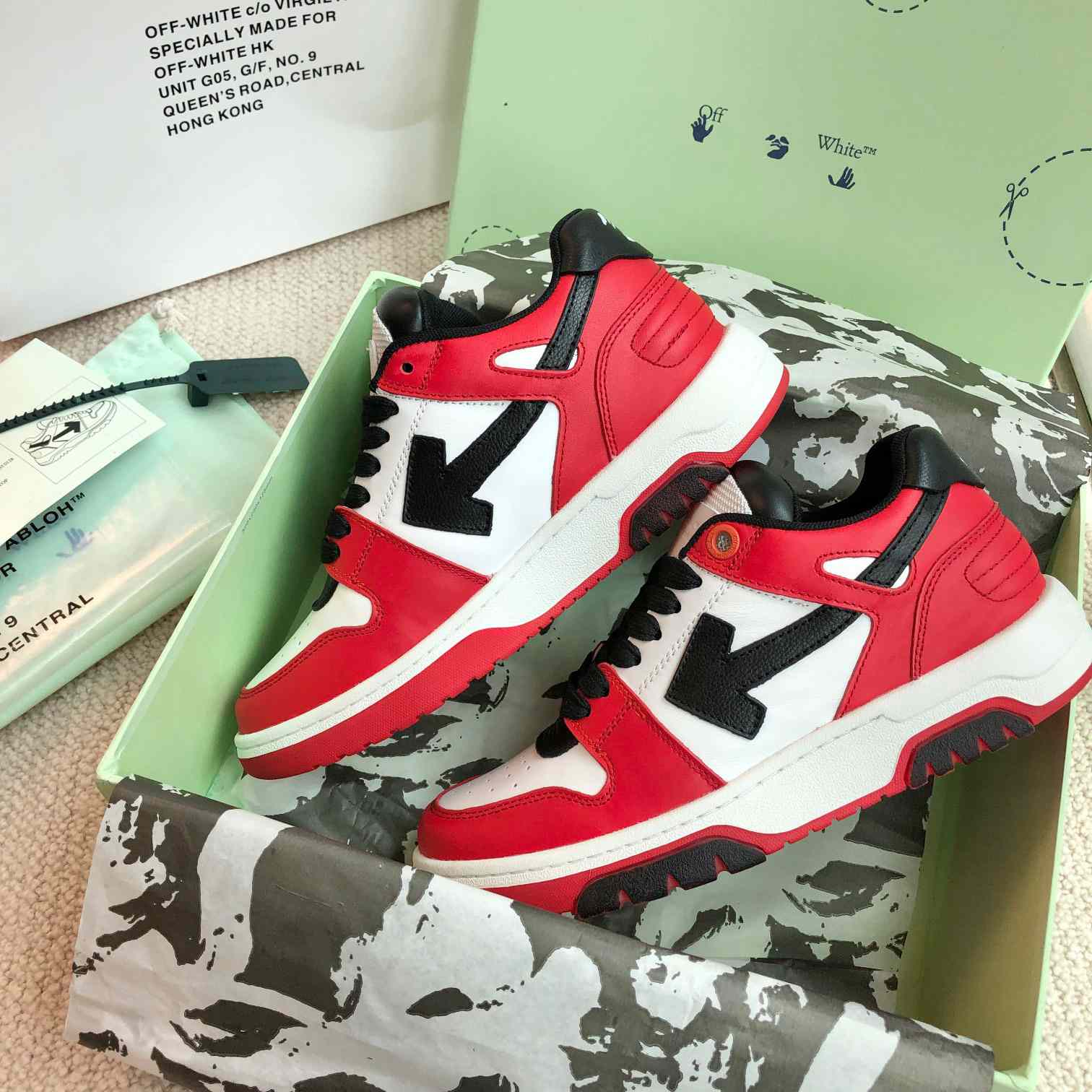 Off White Out Of Office Calf Leather Sneaker - DopestKickz