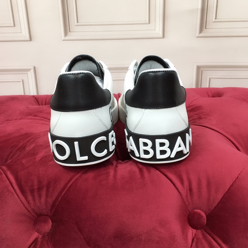 Dolce & Gabbana White Portofino Stars Sneakers - DopestKickz