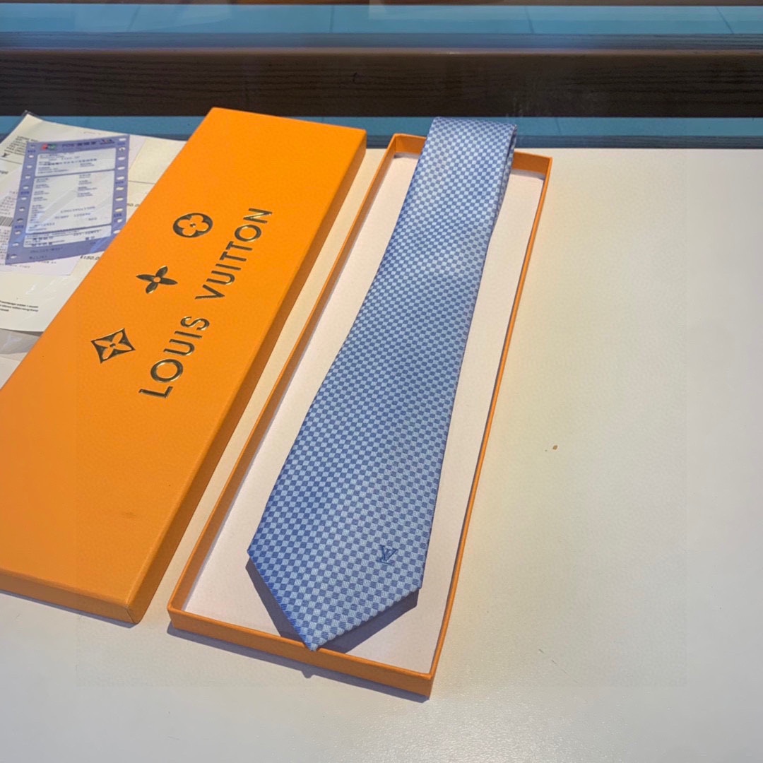 Louis Vuitton Micro Damier Tie - DopestKickz