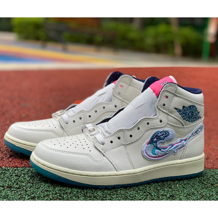 Michelle Wie West x Jordan Air Jordan 1 High Gof "Pebble Beach" Sneaker   FV3565-100 - DopestKickz