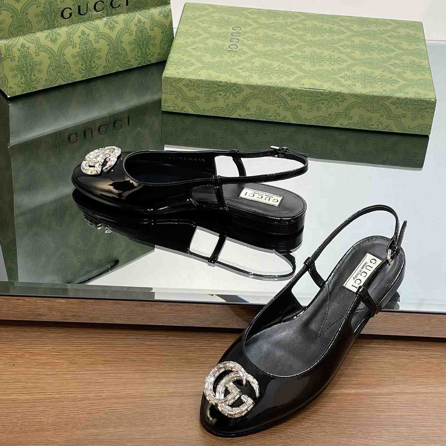 Gucci Women's Ballerina With Double G - DopestKickz