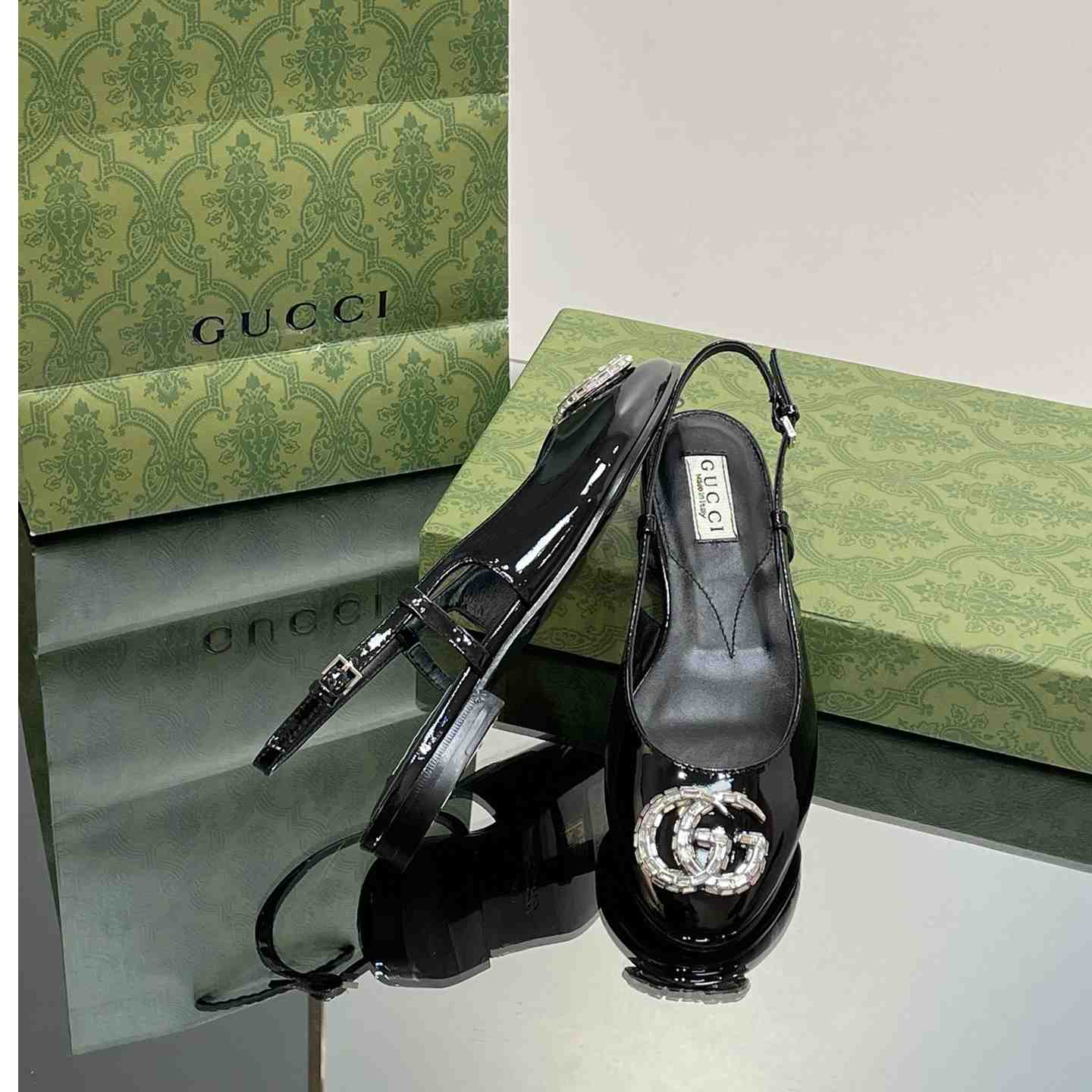 Gucci Women's Ballerina With Double G - DopestKickz