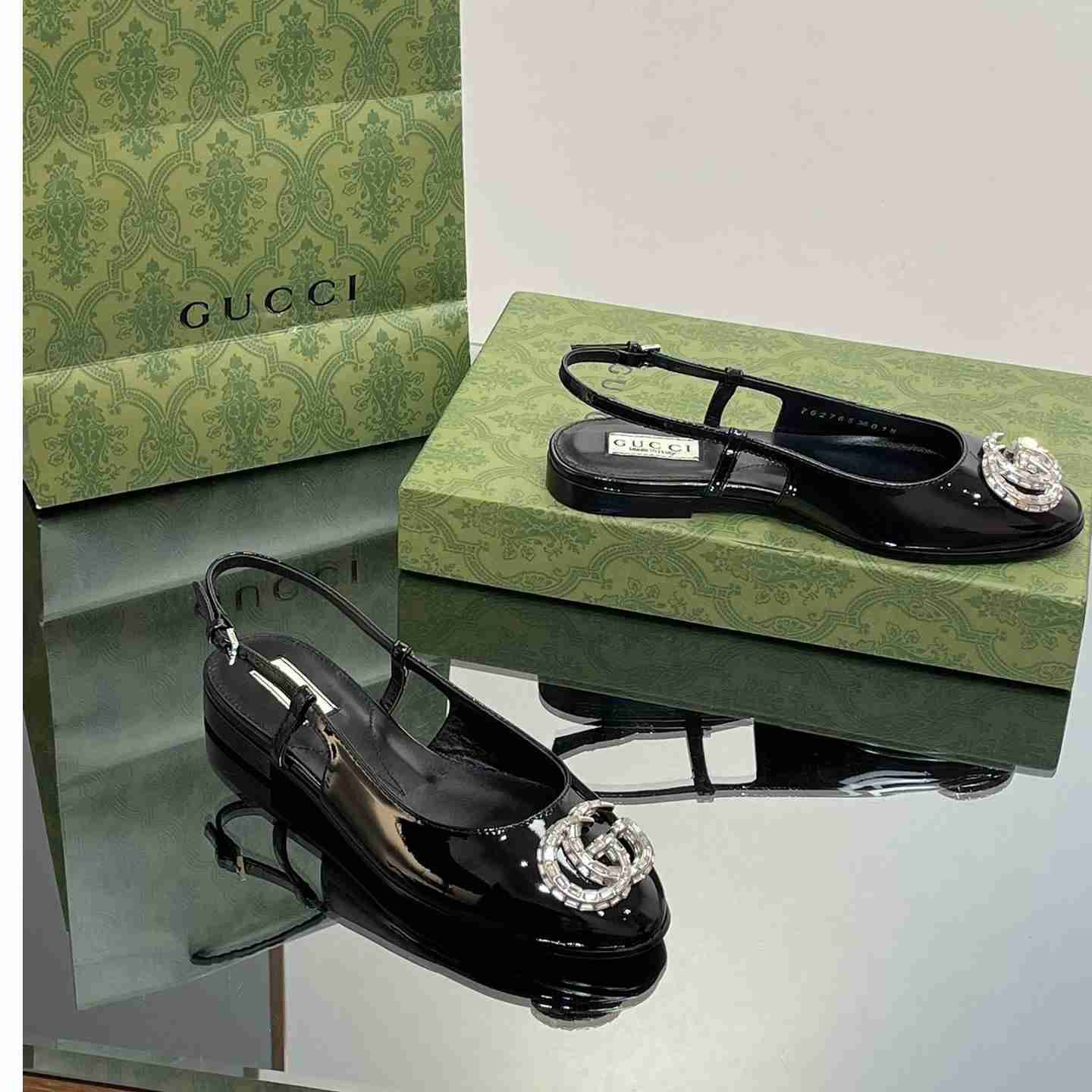 Gucci Women's Ballerina With Double G - DopestKickz