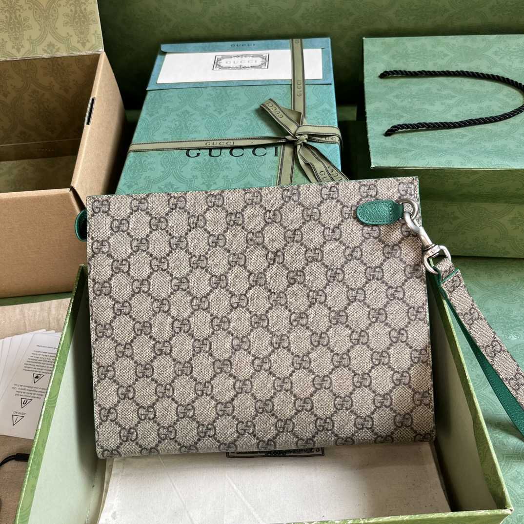 Gucci Pouch With GG Detail (18x 26x 6cm) - DopestKickz