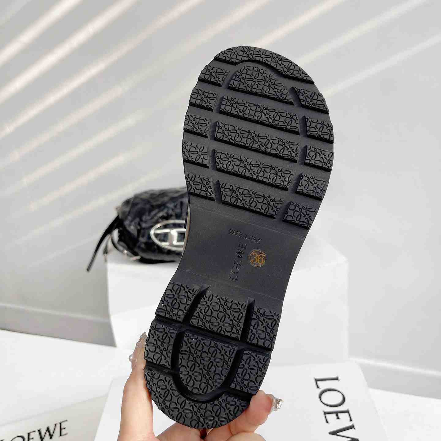 Loewe Blaze Loafer In Bicolour Brushed-off Calfskin - DopestKickz