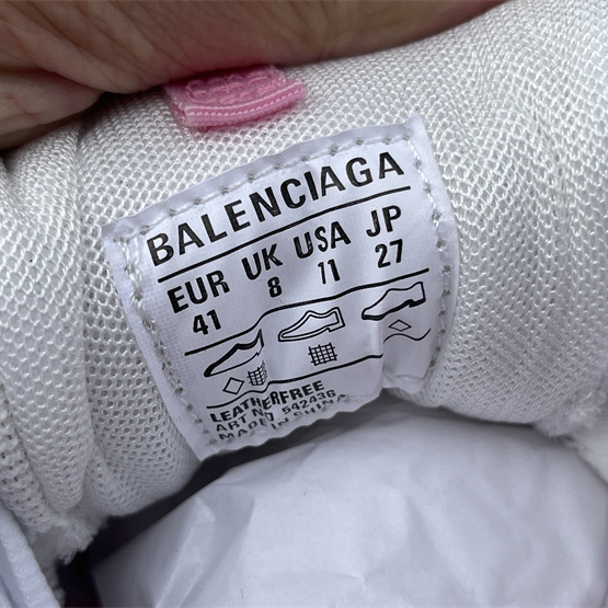 Balenciaga Track Sneaker In Pink Mesh And Suede-like Fabric - DopestKickz