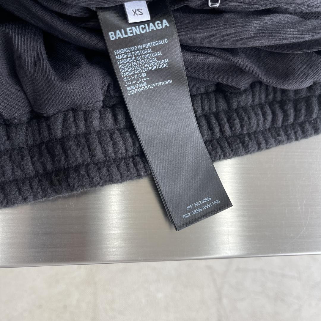 Balenciaga Black Embroidered Jacket - DopestKickz