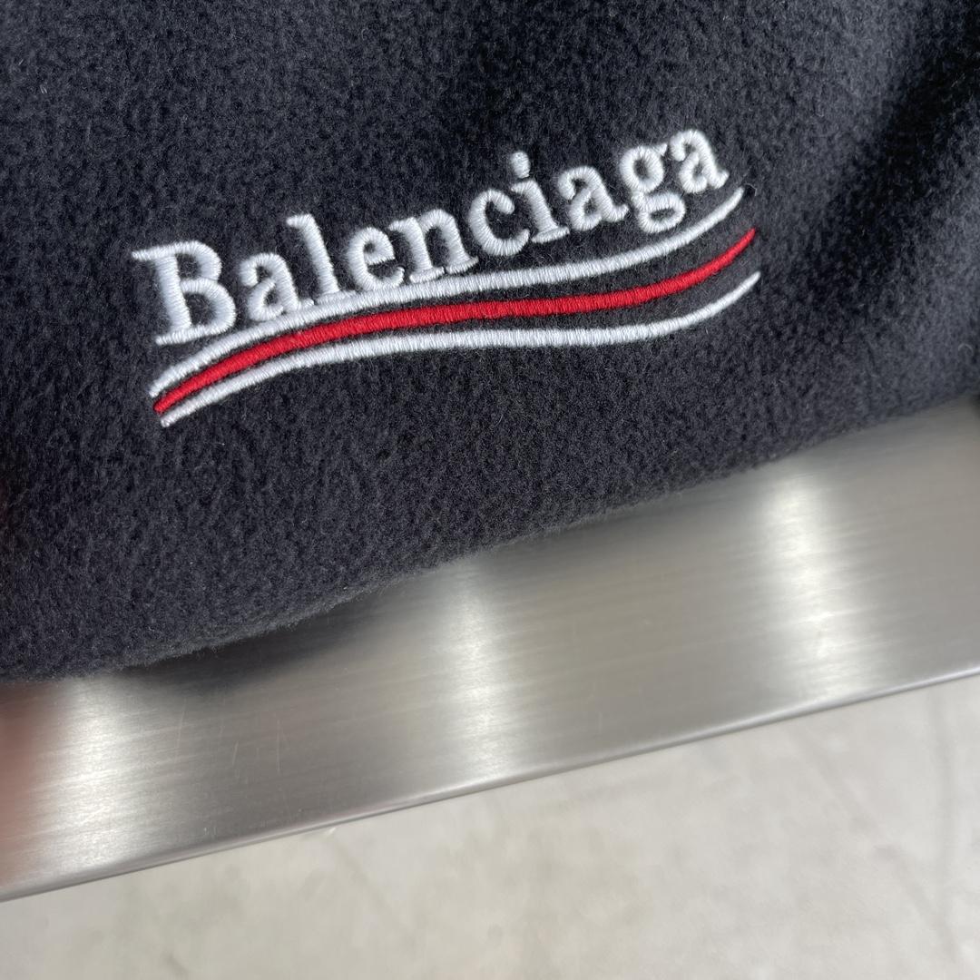 Balenciaga Black Embroidered Jacket - DopestKickz