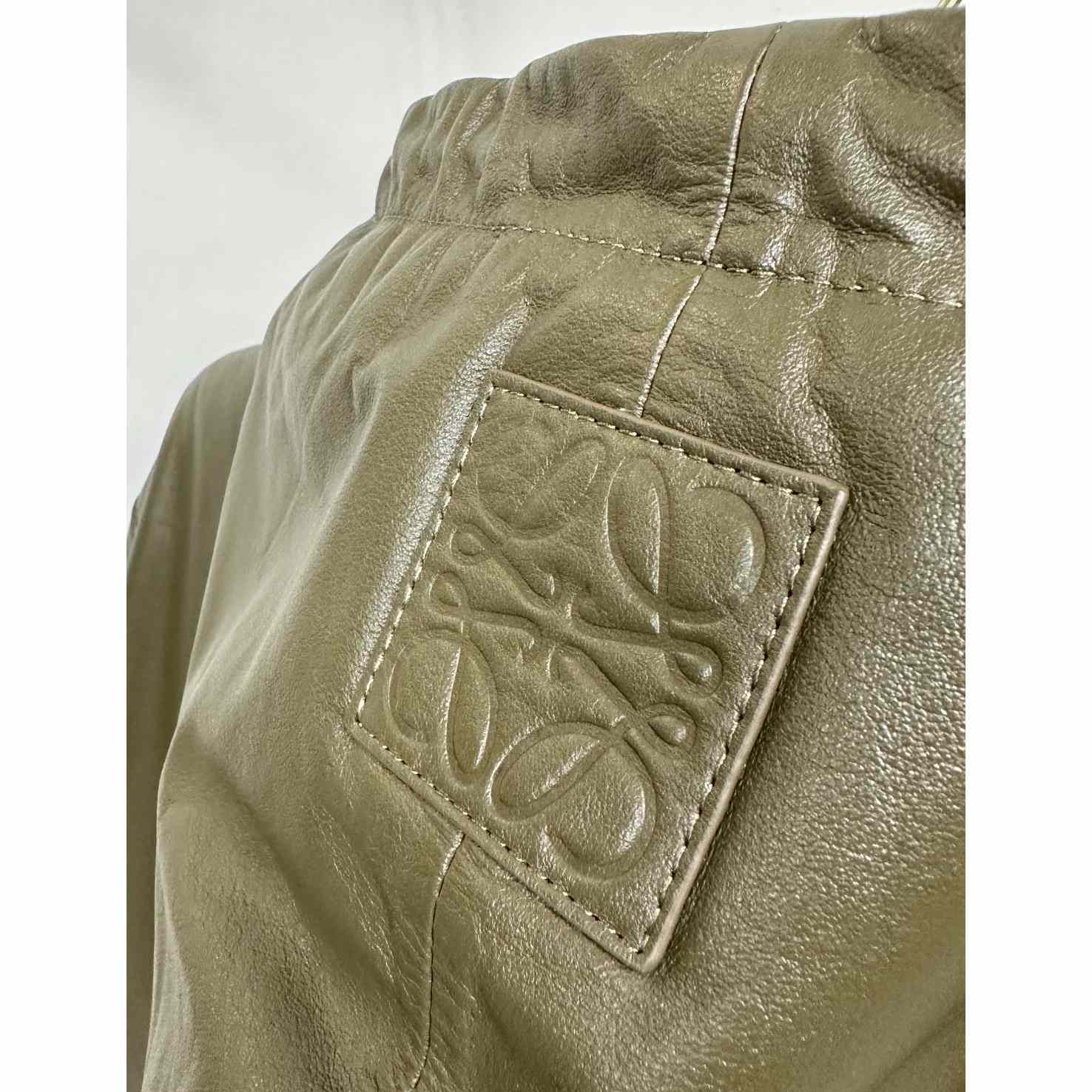 Loewe Zip-up Padded Hoodie In Nappa Lambskin - DopestKickz