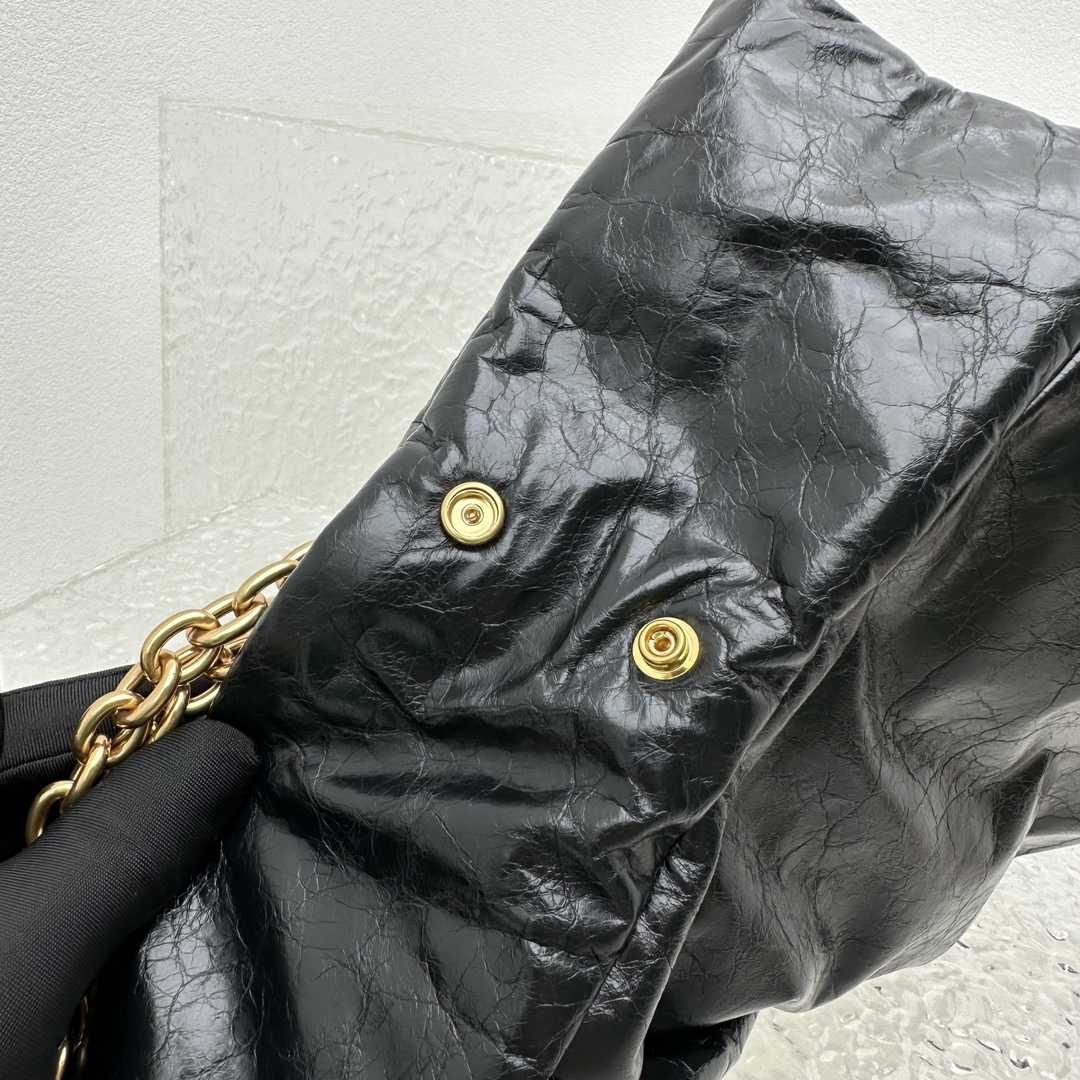 Balenciaga Monaco Small Chain Bag In Black - DopestKickz