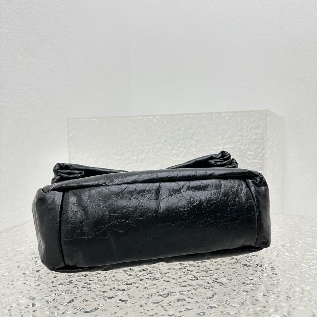 Balenciaga Monaco Small Chain Bag In Black - DopestKickz