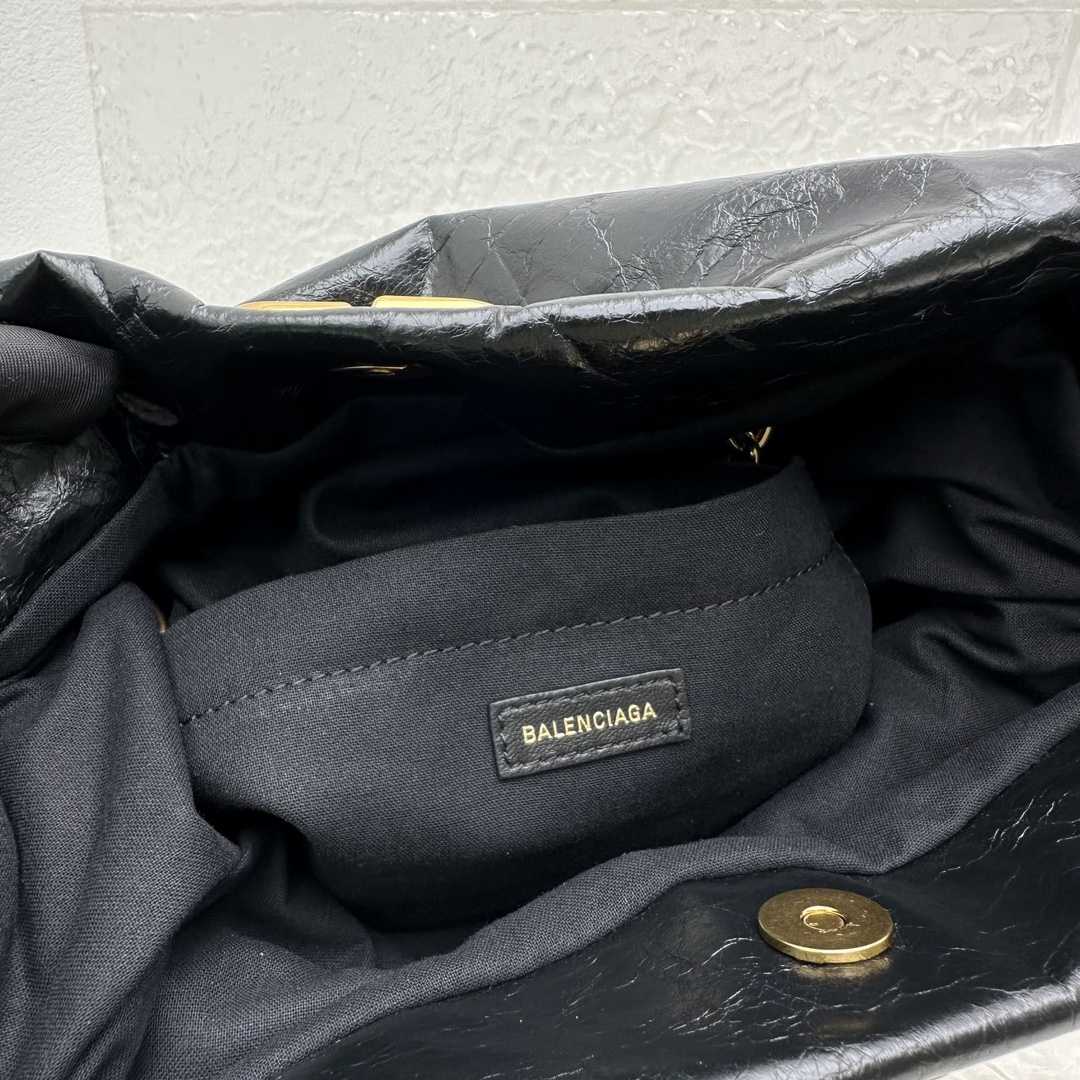 Balenciaga Monaco Small Chain Bag In Black - DopestKickz