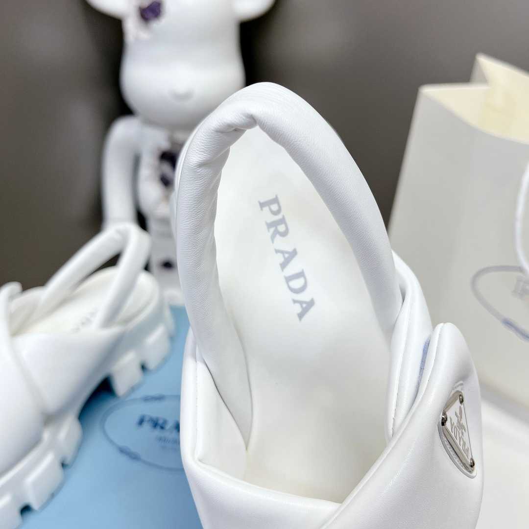 Prada Monolith 55mm Nappa Leather Sandals - DopestKickz
