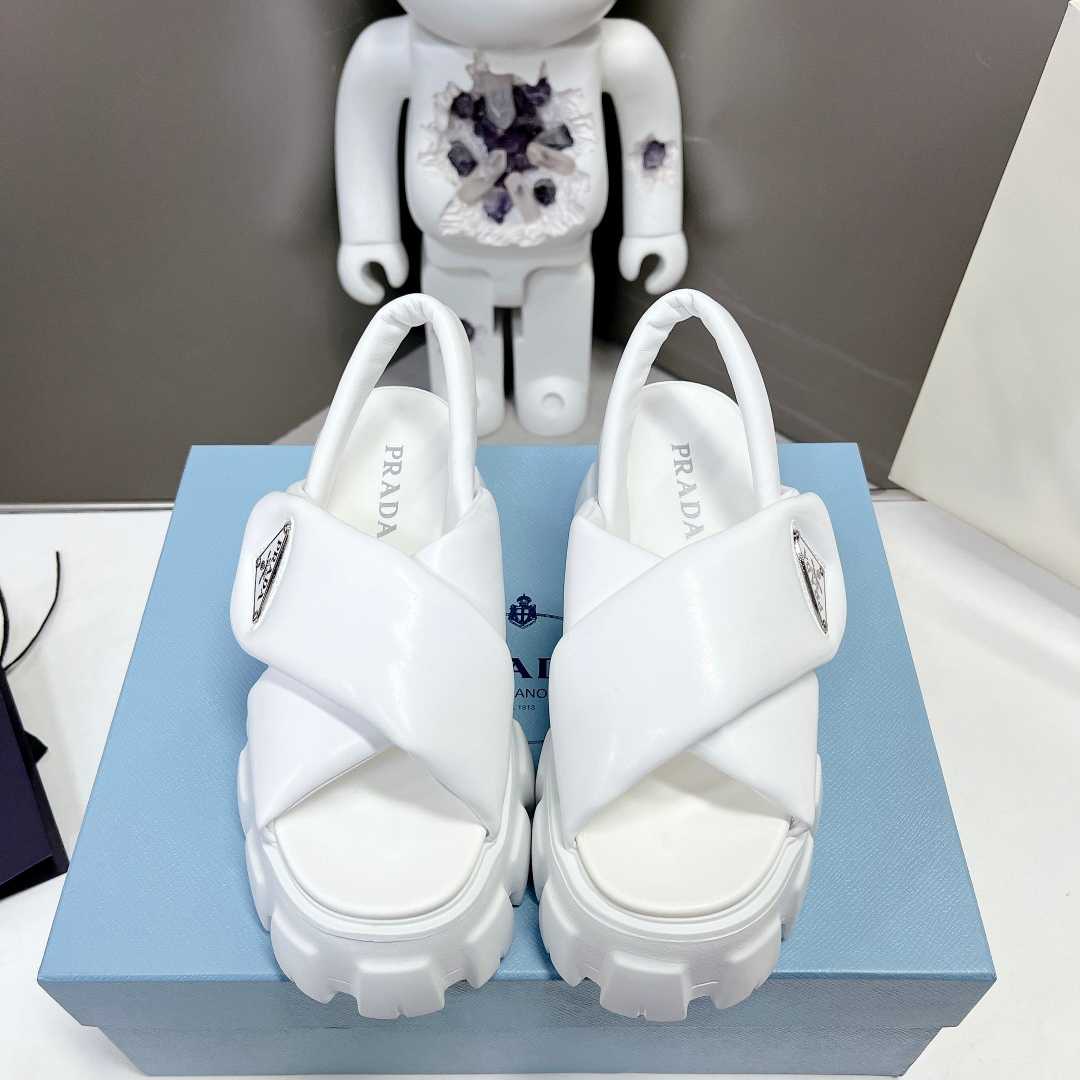 Prada Monolith 55mm Nappa Leather Sandals - DopestKickz