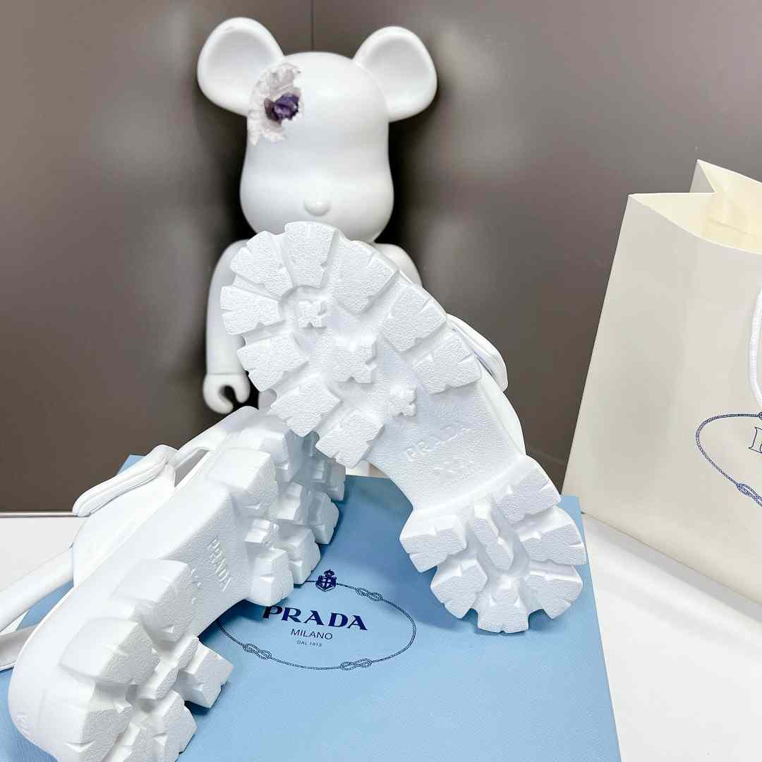 Prada Monolith 55mm Nappa Leather Sandals - DopestKickz