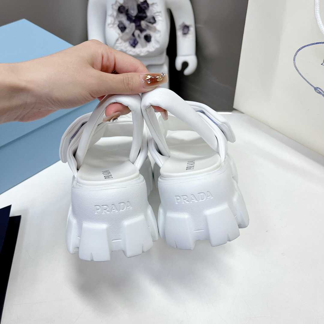 Prada Monolith 55mm Nappa Leather Sandals - DopestKickz