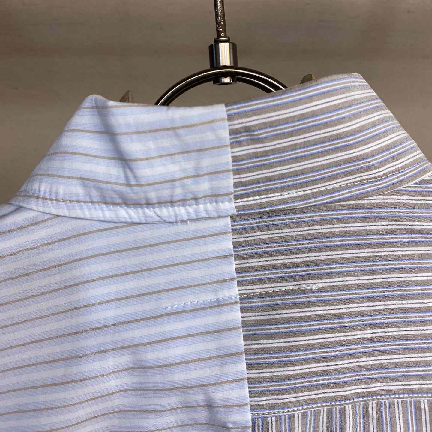 Maison Margiela Logo-print Asymmetric Shirt - DopestKickz