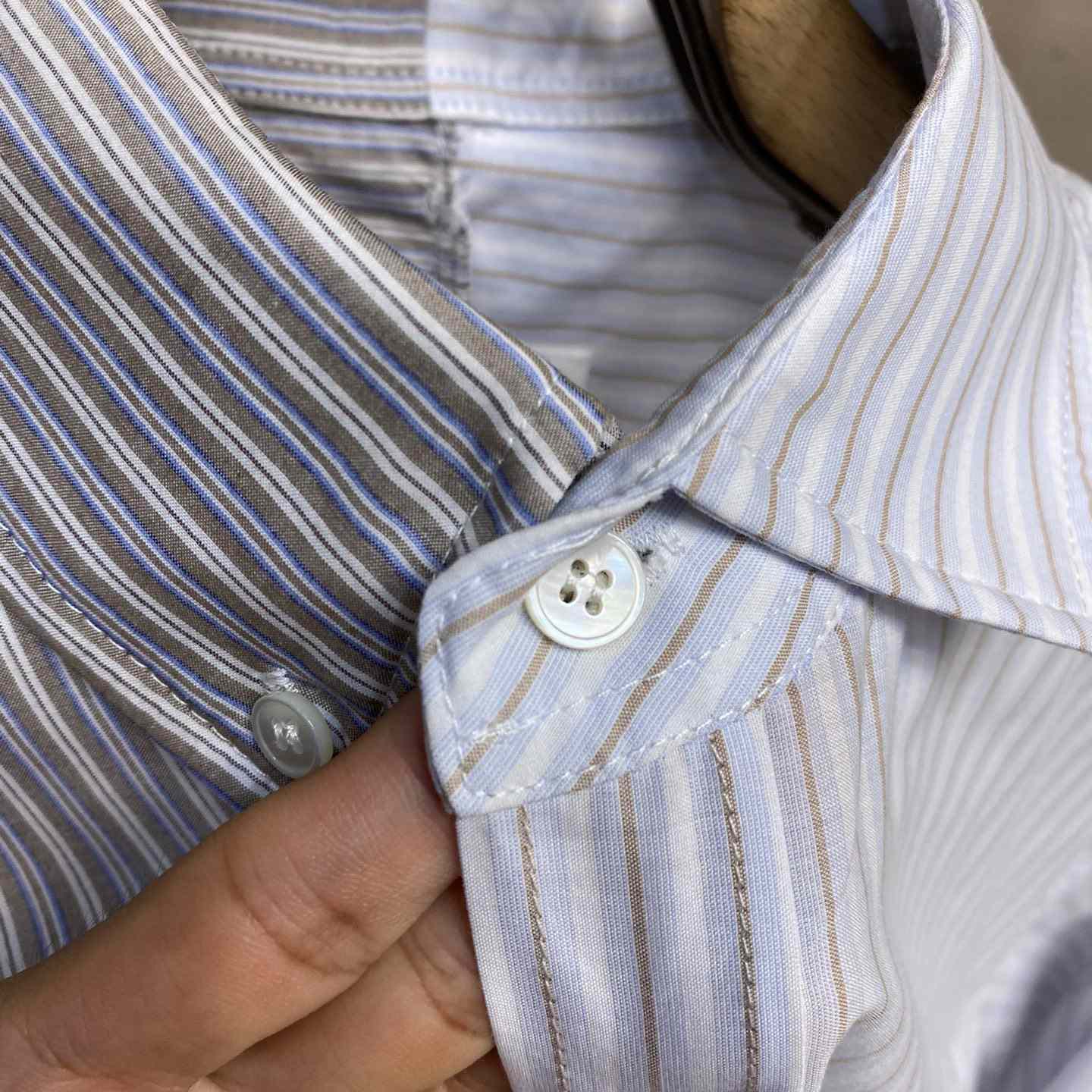 Maison Margiela Logo-print Asymmetric Shirt - DopestKickz