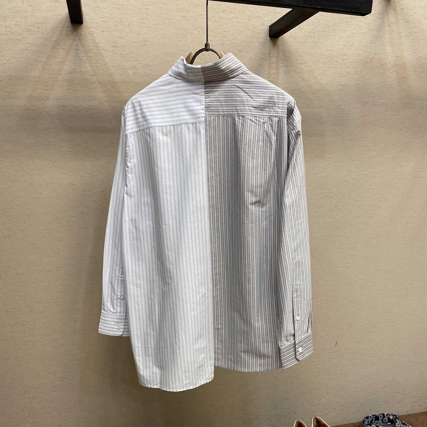 Maison Margiela Logo-print Asymmetric Shirt - DopestKickz