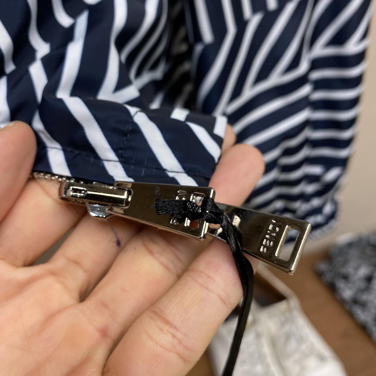 Fendi Blue Tech Fabric Jacket - DopestKickz