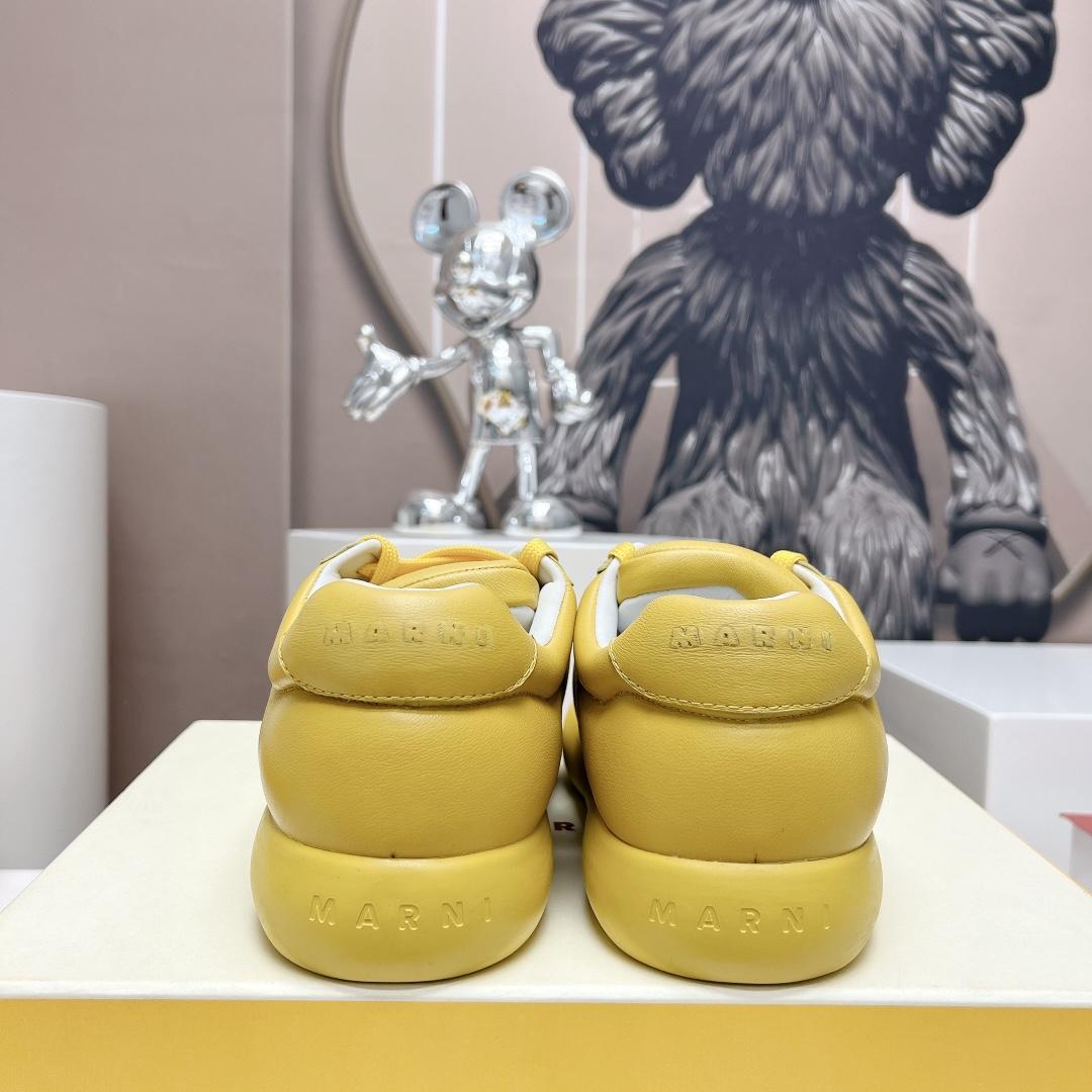 Marni Yellow Leather Bigfoot 2.0 Sneaker - DopestKickz