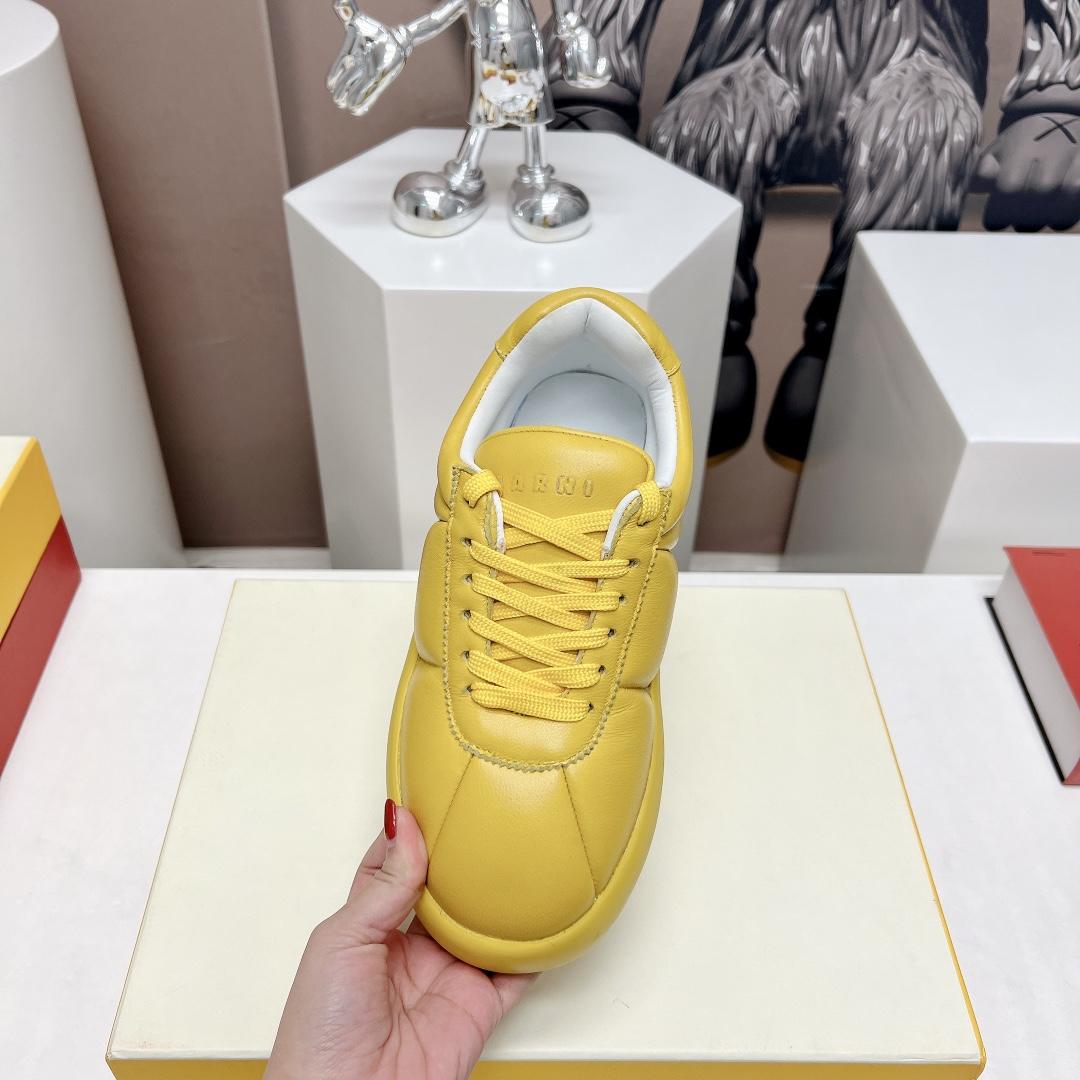 Marni Yellow Leather Bigfoot 2.0 Sneaker - DopestKickz