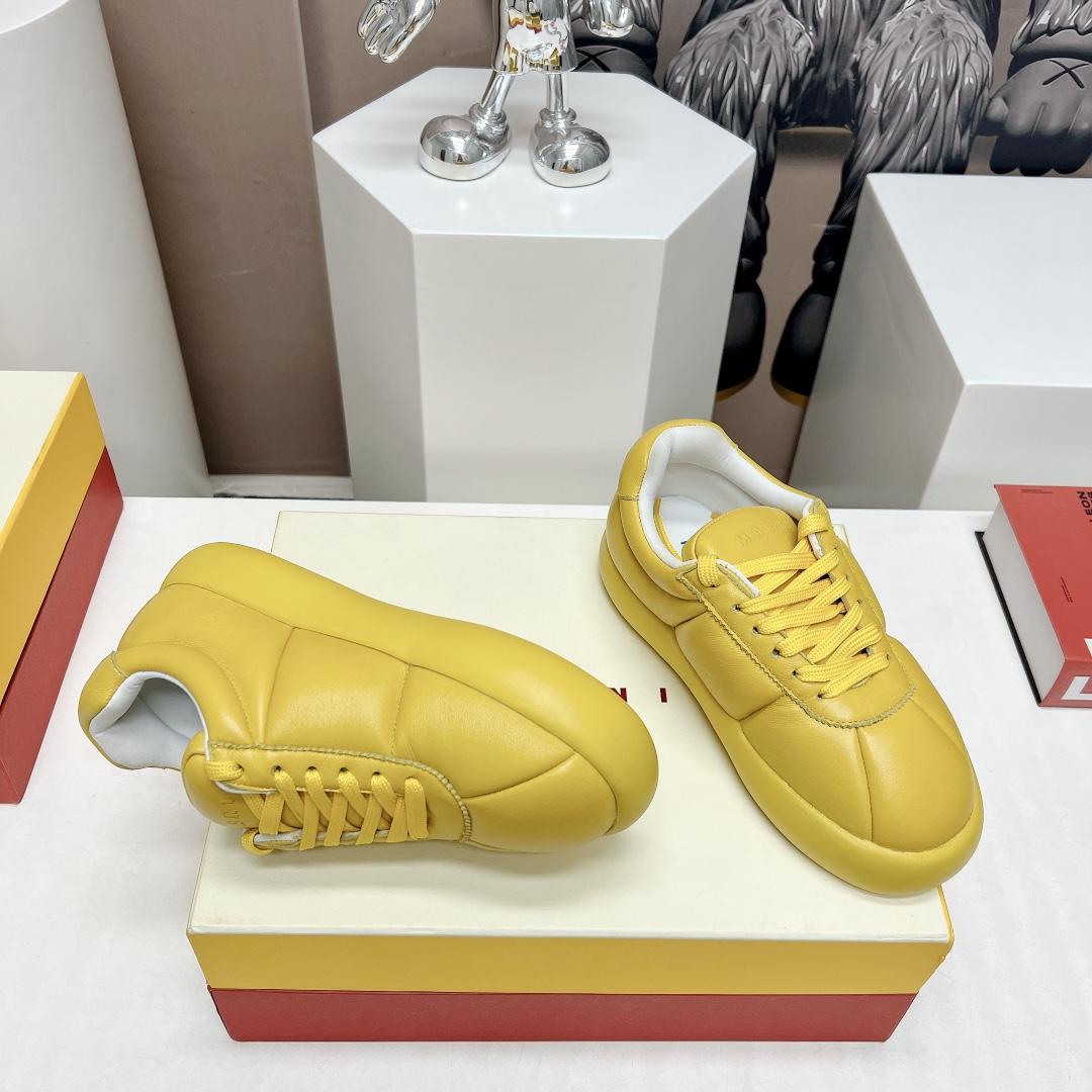 Marni Yellow Leather Bigfoot 2.0 Sneaker - DopestKickz