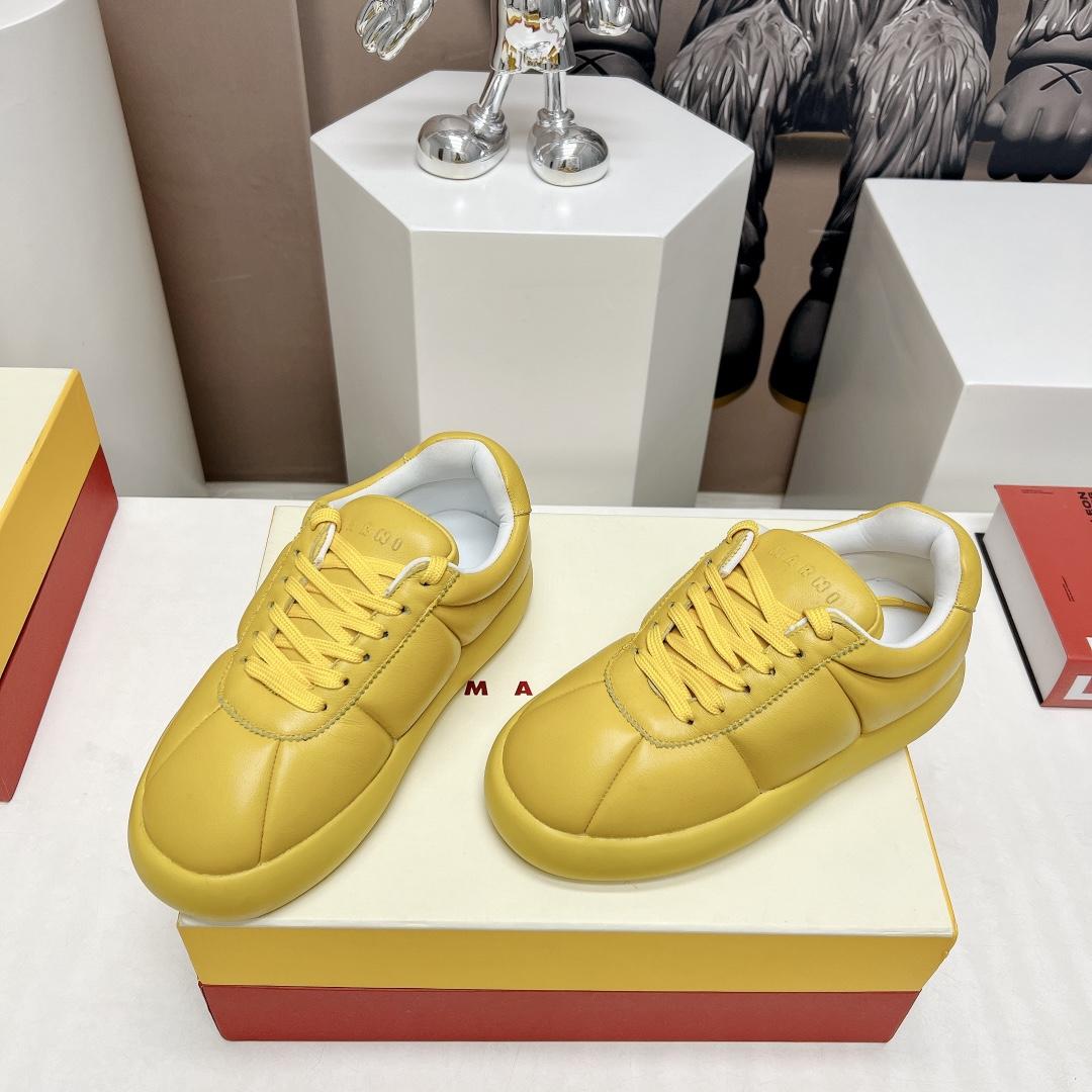 Marni Yellow Leather Bigfoot 2.0 Sneaker - DopestKickz