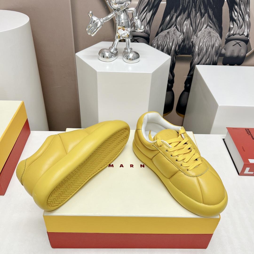 Marni Yellow Leather Bigfoot 2.0 Sneaker - DopestKickz