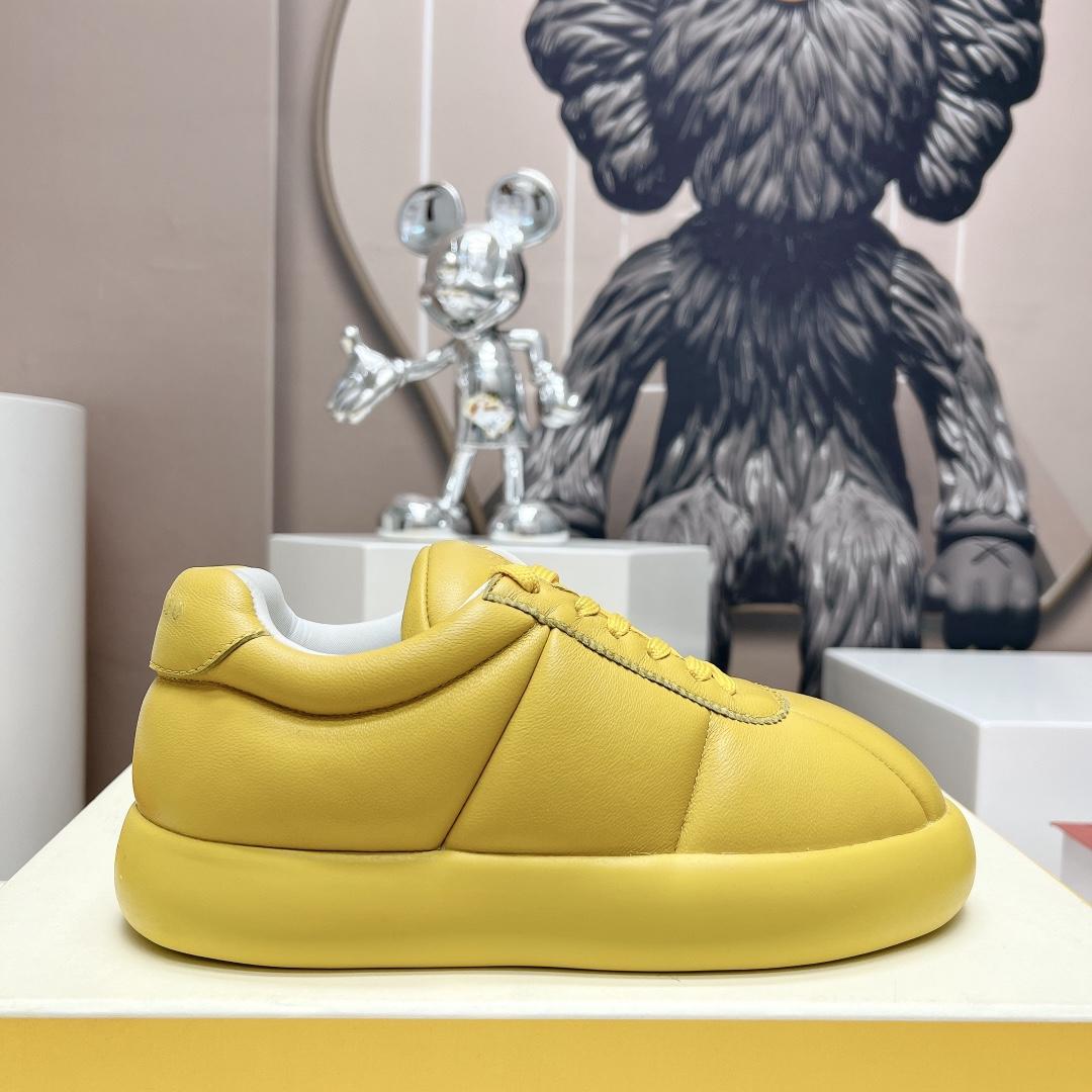 Marni Yellow Leather Bigfoot 2.0 Sneaker - DopestKickz