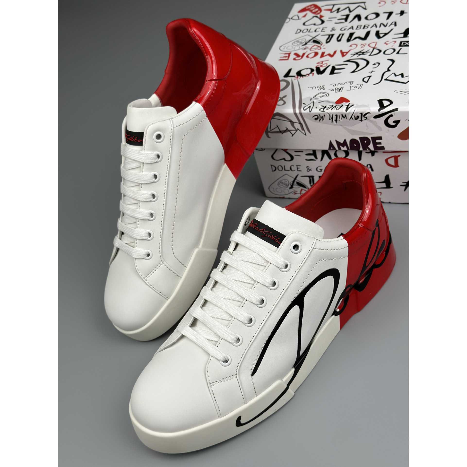Dolce & Gabbana Leather Sneakers - DopestKickz