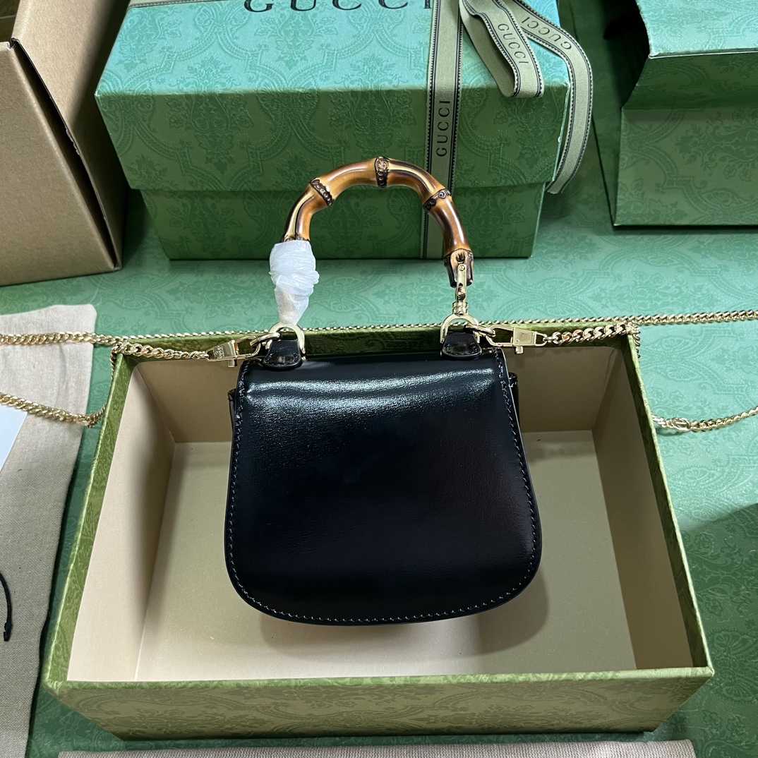 Gucci Bamboo 1947 Super Mini Bag (18.5x 12x 5.5cm) - DopestKickz