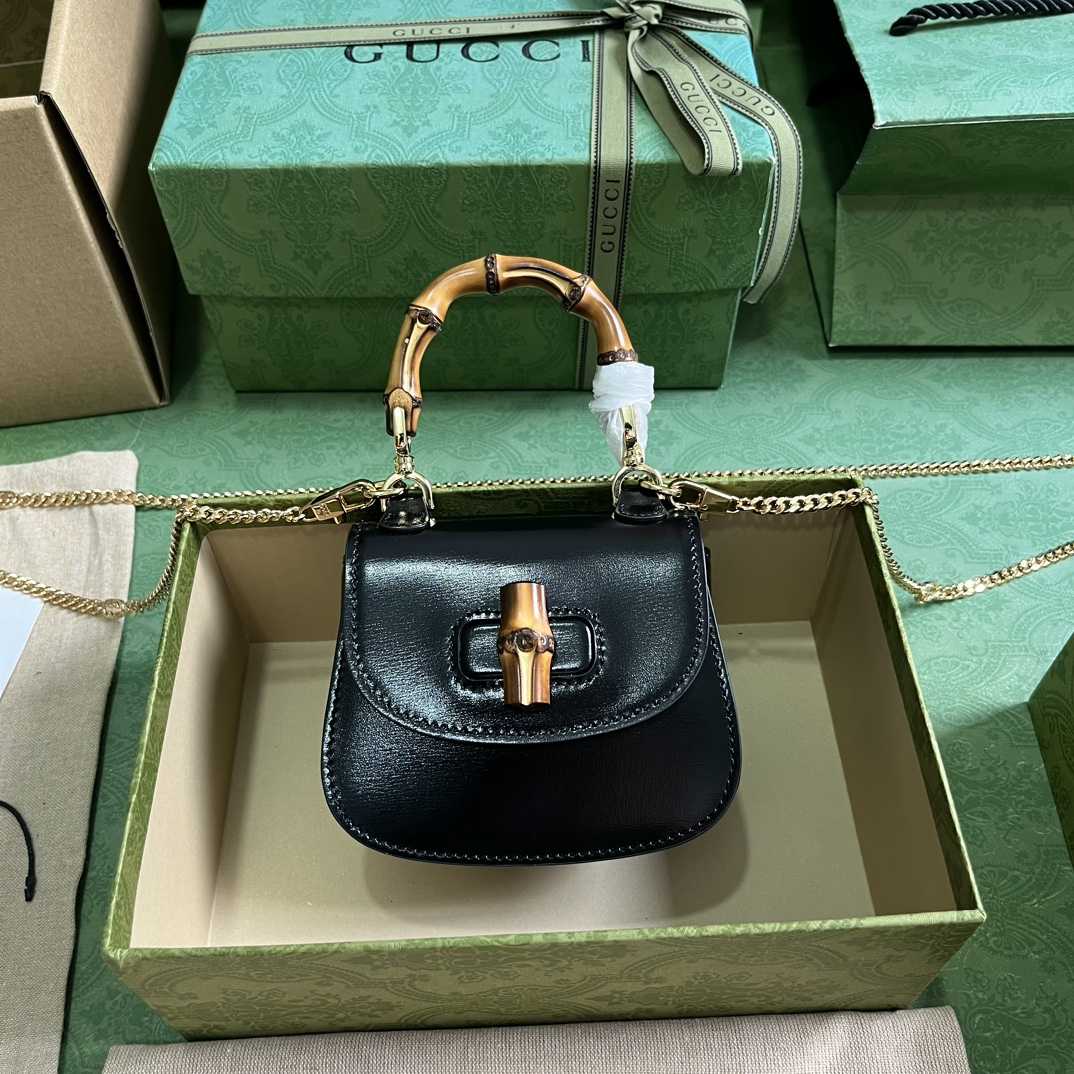 Gucci Bamboo 1947 Super Mini Bag (18.5x 12x 5.5cm) - DopestKickz