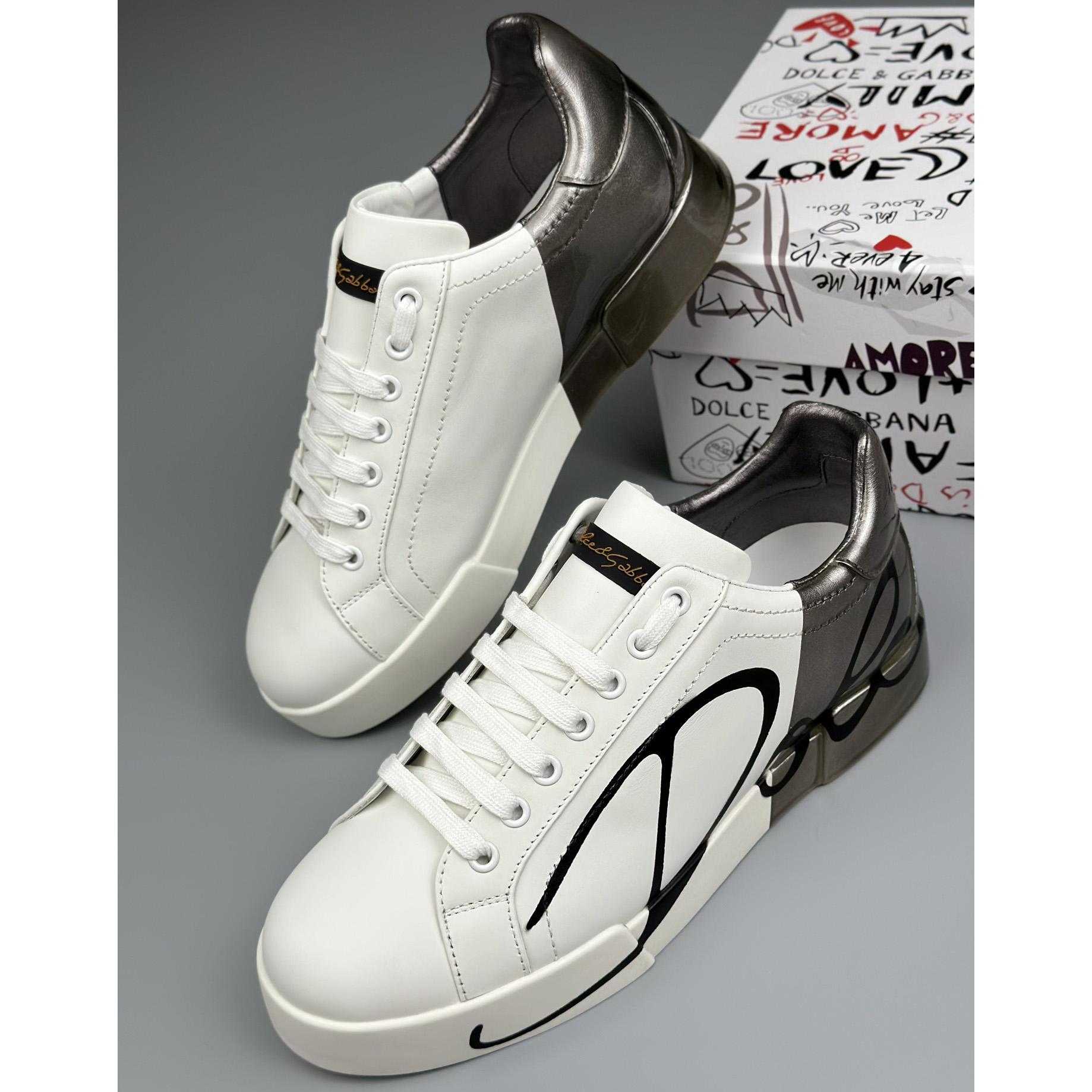 Dolce & Gabbana Leather Sneakers - DopestKickz