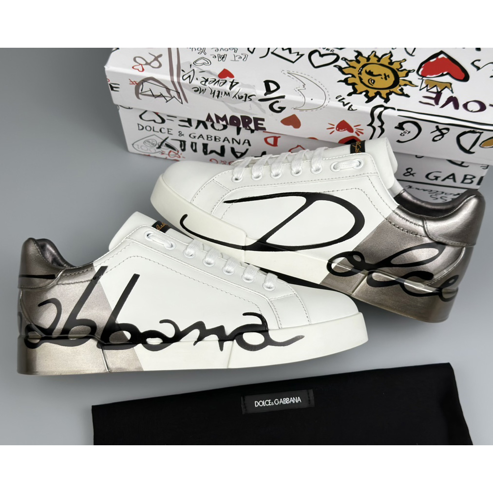 Dolce & Gabbana Leather Sneakers - DopestKickz