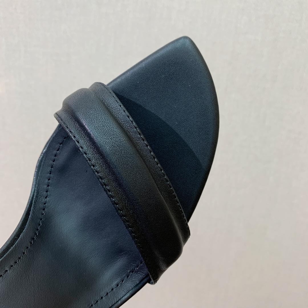 Balmain Moneta 105mm Leather Sandals - DopestKickz