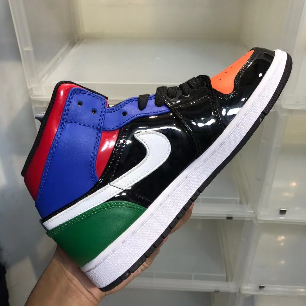 Air Jordan 1 Wmns Mid SE 'Multi Patent' Sneaker - DopestKickz