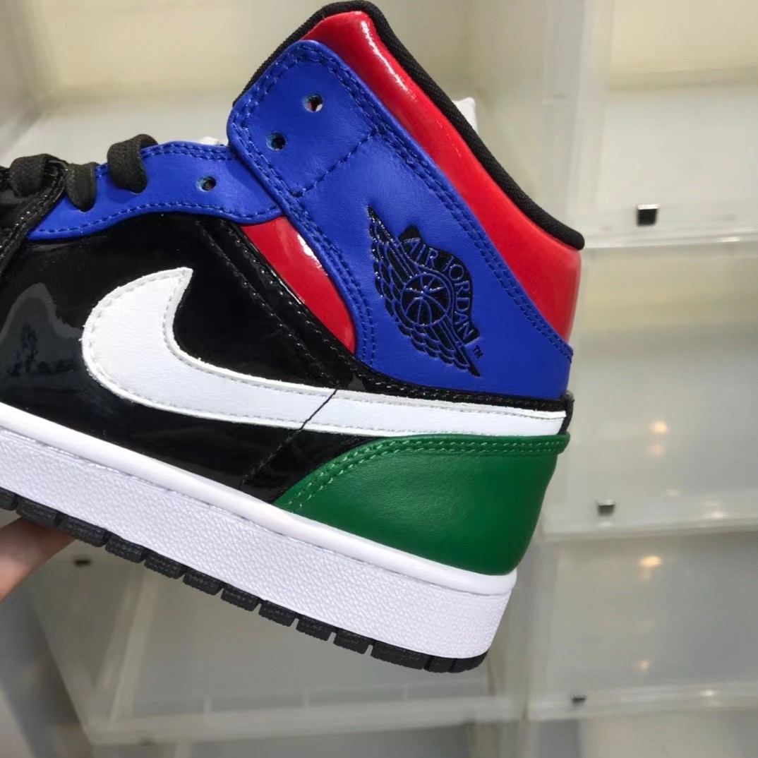 Air Jordan 1 Wmns Mid SE 'Multi Patent' Sneaker - DopestKickz