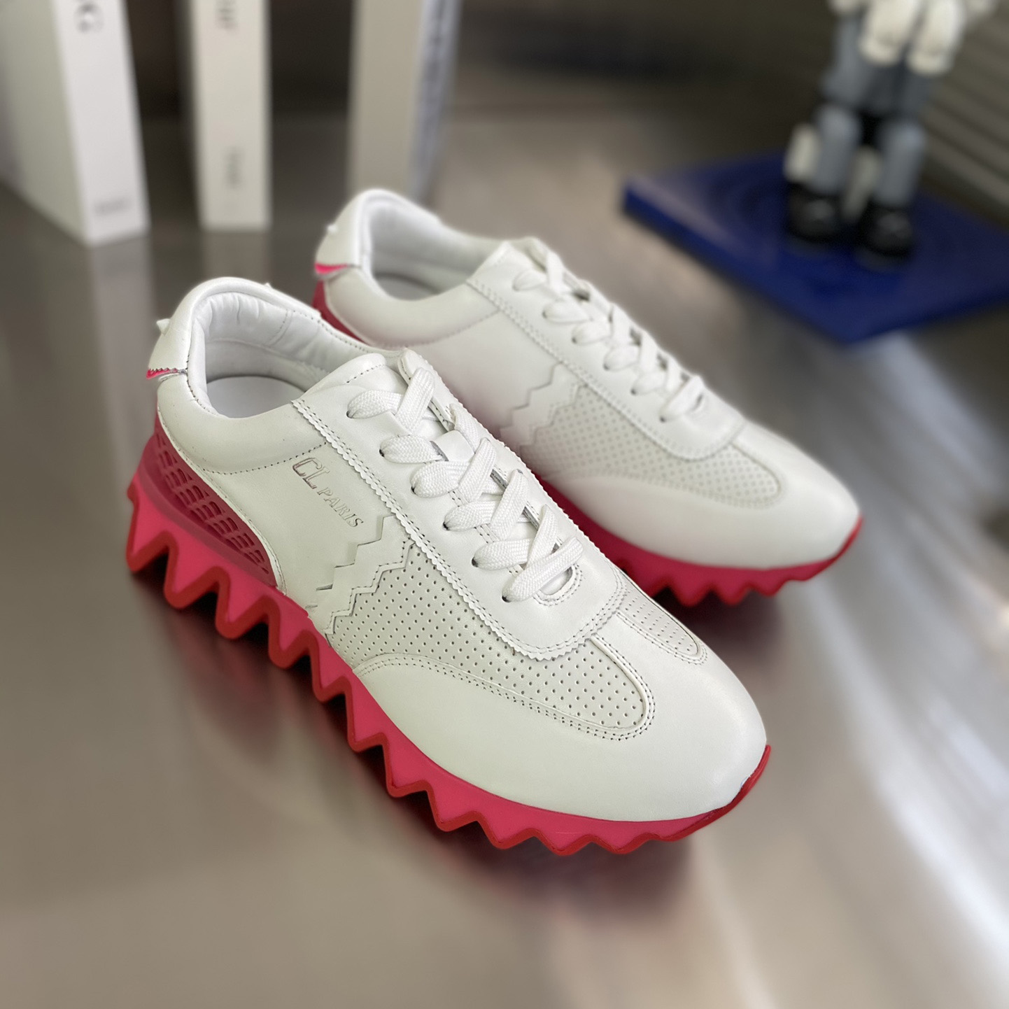 Christian Louboutin Loubishark Donna Leather Trainers - DopestKickz