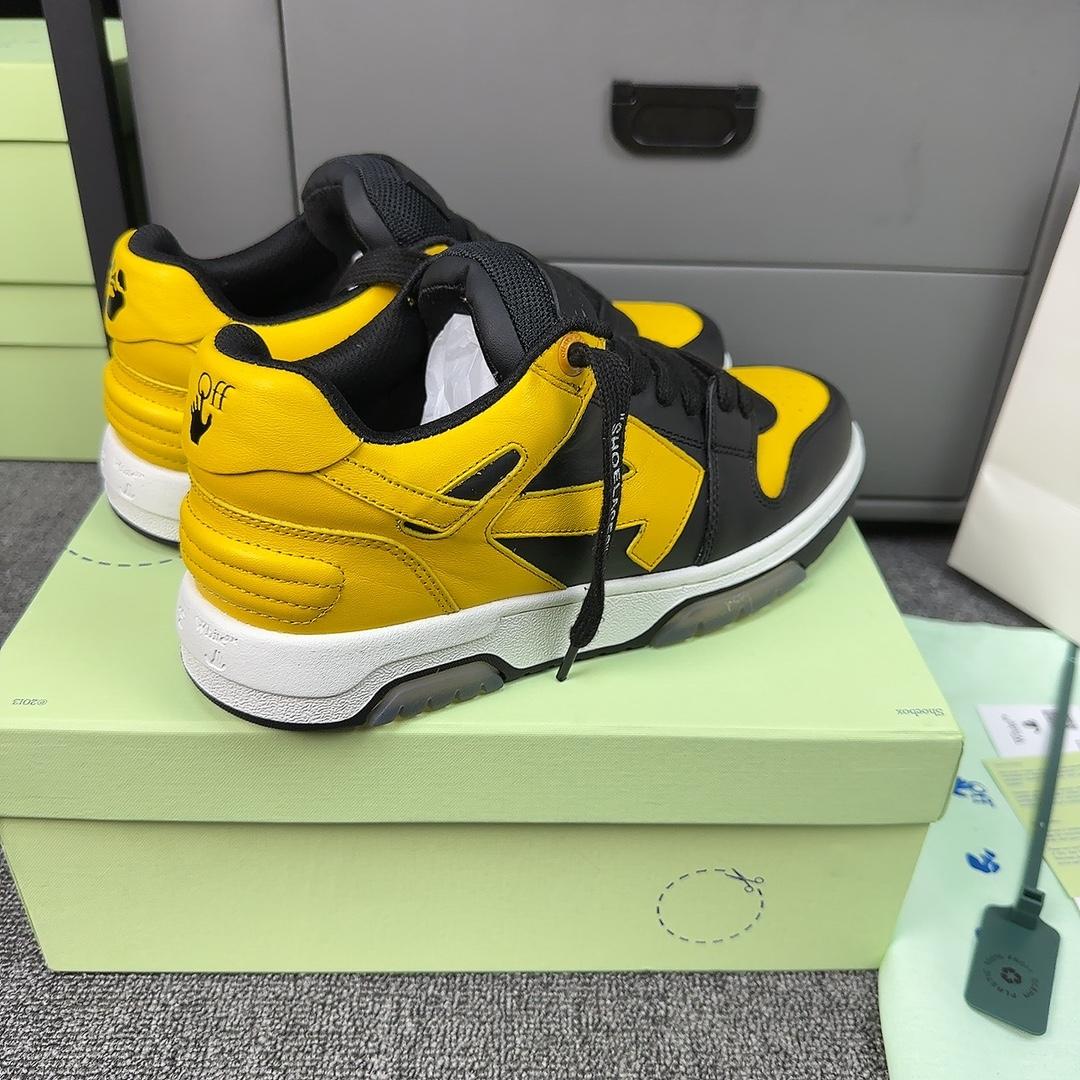 Off White c/o Virgil Abloh Men's Yellow Out Of Office - DopestKickz