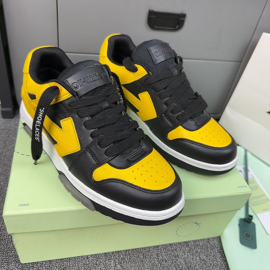Off White c/o Virgil Abloh Men's Yellow Out Of Office - DopestKickz