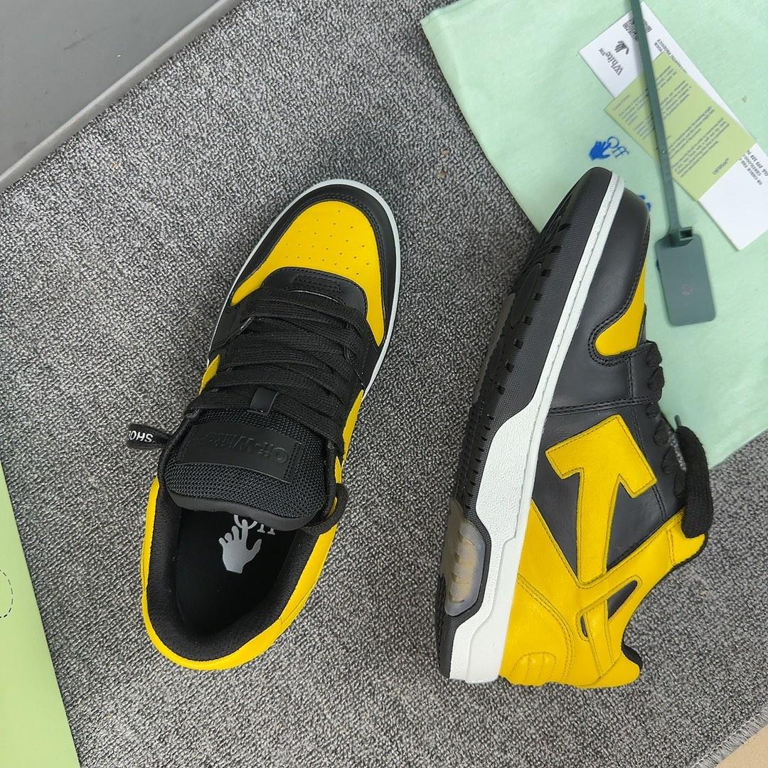 Off White c/o Virgil Abloh Men's Yellow Out Of Office - DopestKickz