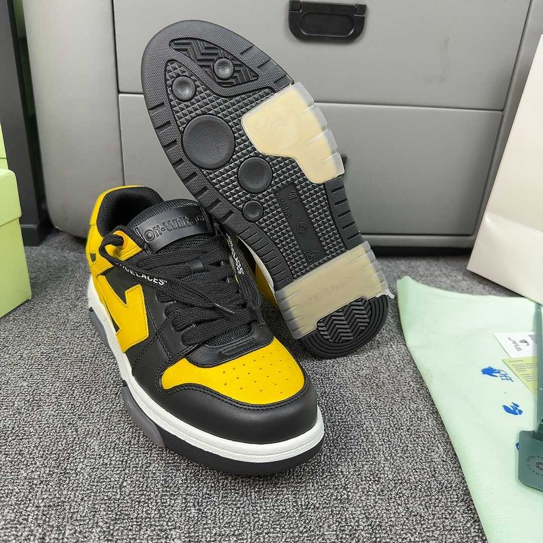 Off White c/o Virgil Abloh Men's Yellow Out Of Office - DopestKickz