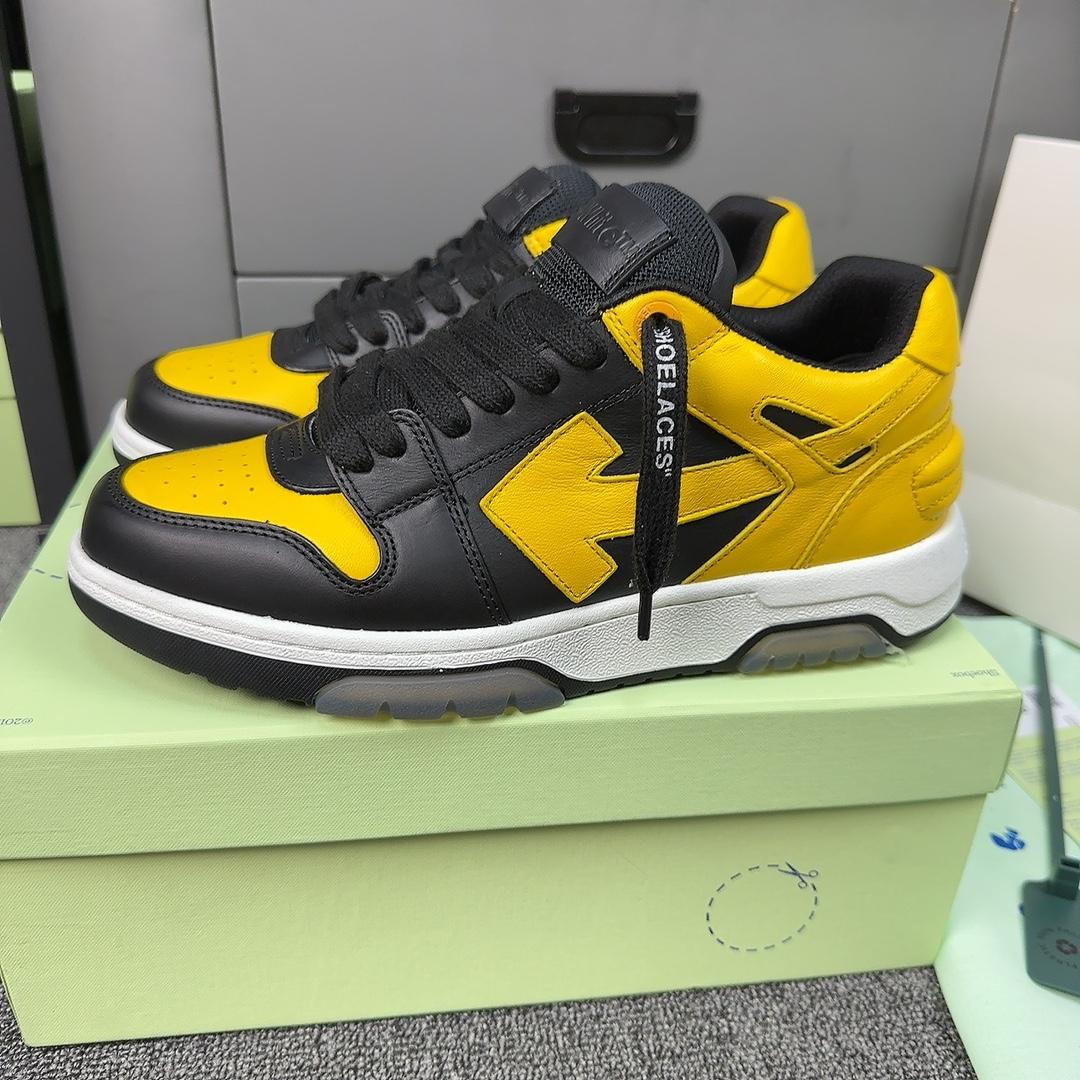 Off White c/o Virgil Abloh Men's Yellow Out Of Office - DopestKickz