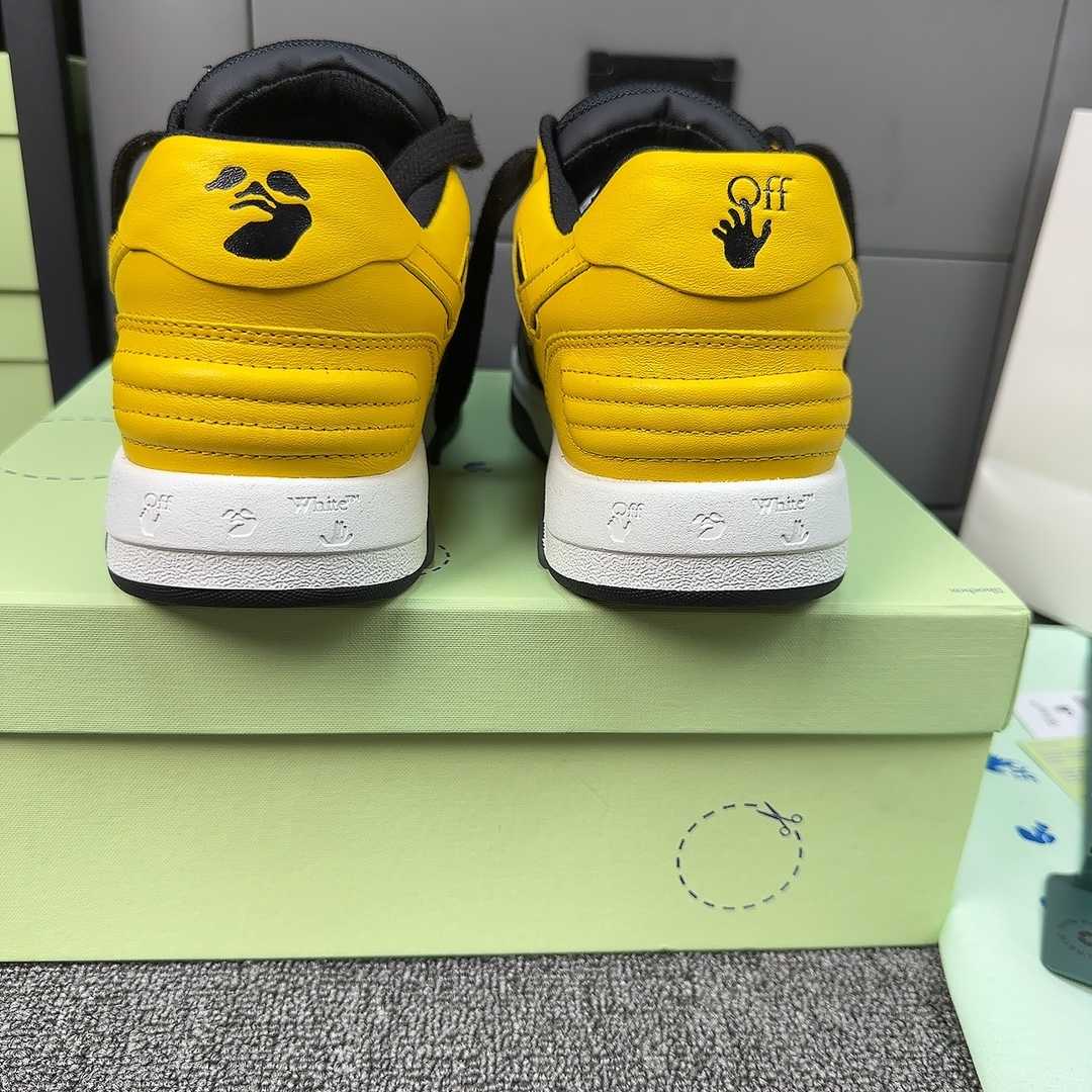 Off White c/o Virgil Abloh Men's Yellow Out Of Office - DopestKickz