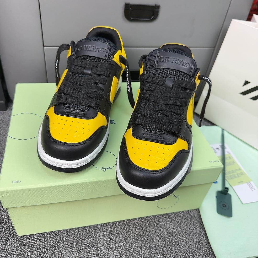 Off White c/o Virgil Abloh Men's Yellow Out Of Office - DopestKickz