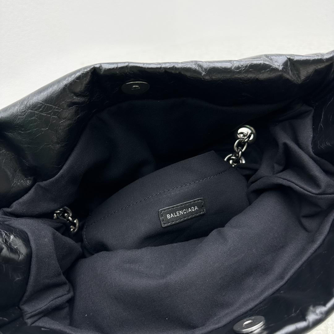 Balenciaga Monaco Small Chain Bag In Black - DopestKickz