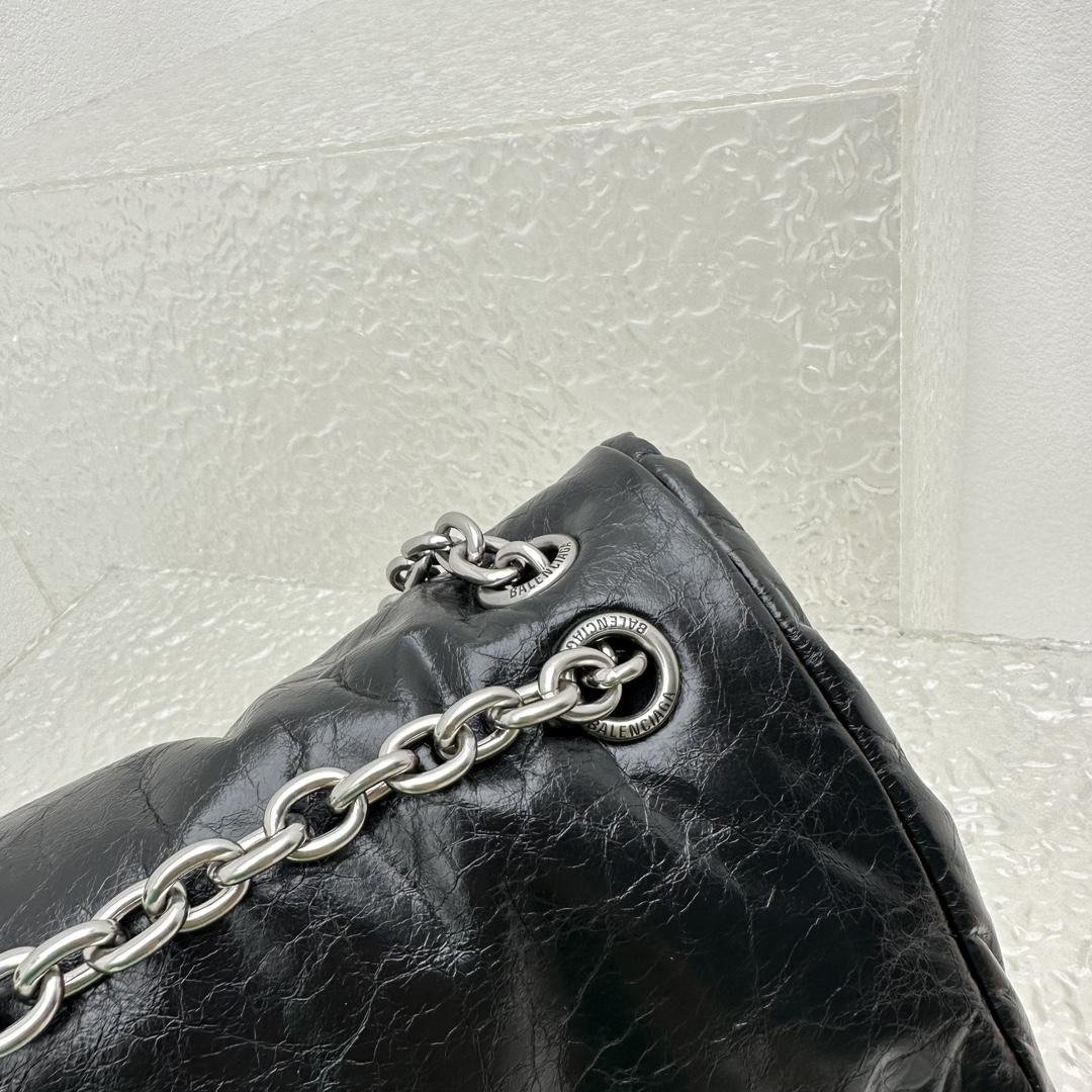 Balenciaga Monaco Small Chain Bag In Black - DopestKickz