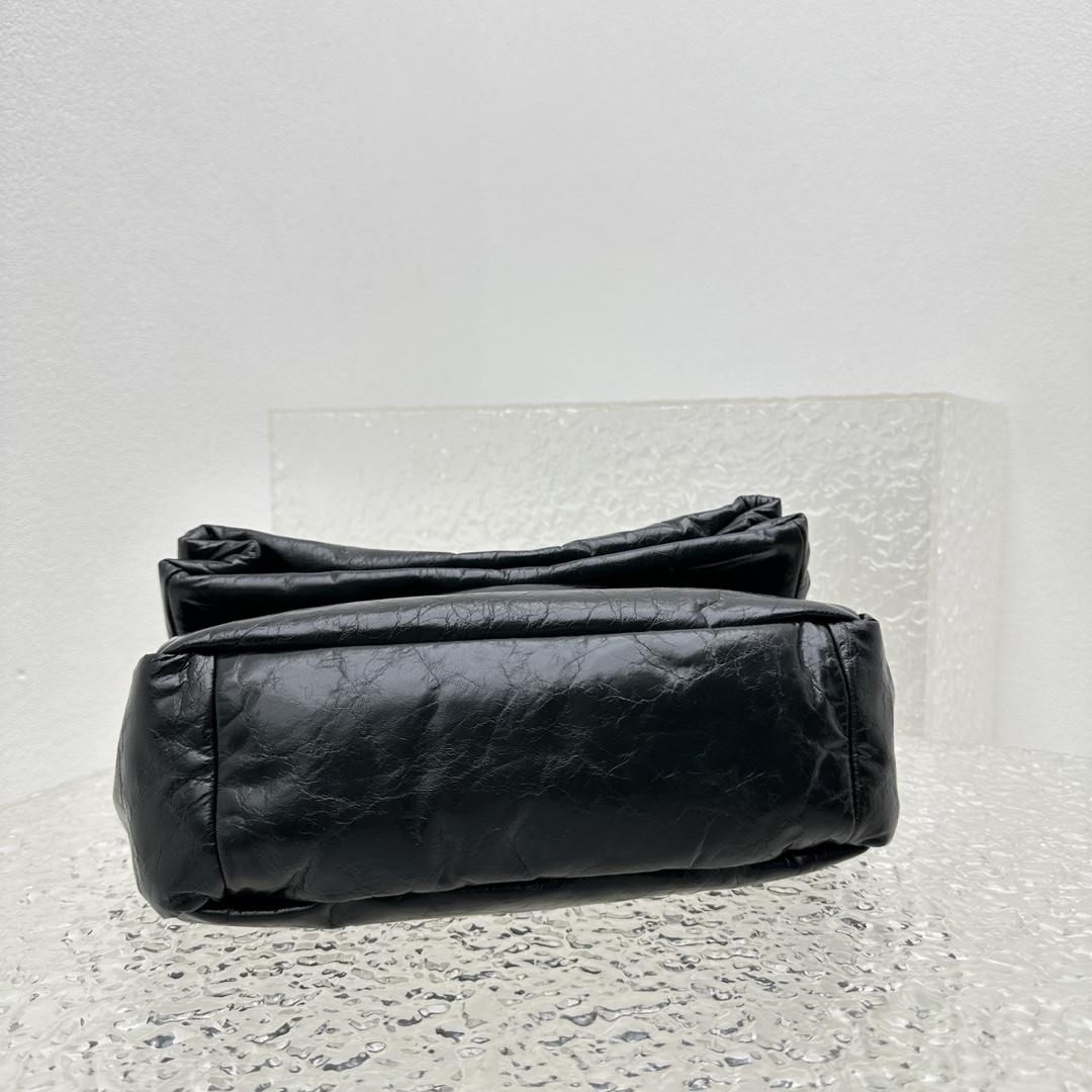 Balenciaga Monaco Small Chain Bag In Black - DopestKickz