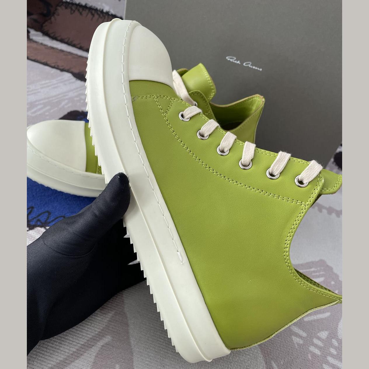 Rick Owens Low-Top Leather Sneakers - DopestKickz